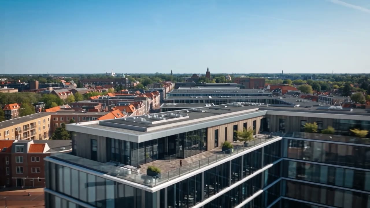 Vriendelijke beveiligers in een representatieve werkomgeving